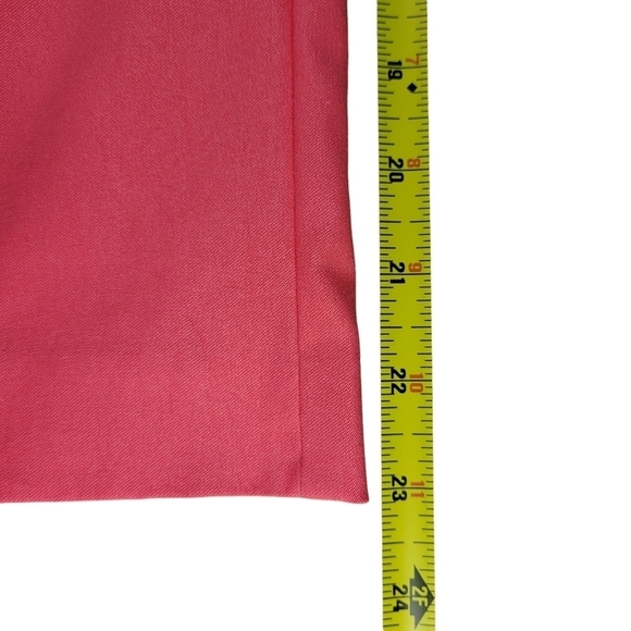 Lane Bryant Capri Pants Size 16 38X23 Pink Pockets Belt Loops The 4 Season New - Picture 8 of 11